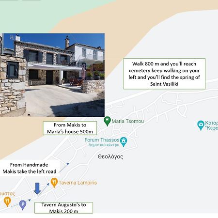 Villa Maria Tsomou Theologos  Exterior foto